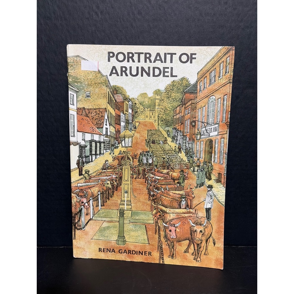 Portrait of Arundel Rena Gardiner '79 Lithograph Illustrated Sussex History Book
